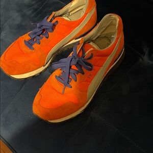 Puma Orange and Blue Athletic Shoes